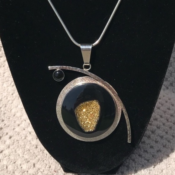 Jewelry - OOAK Large Artisan Druzy Pendant